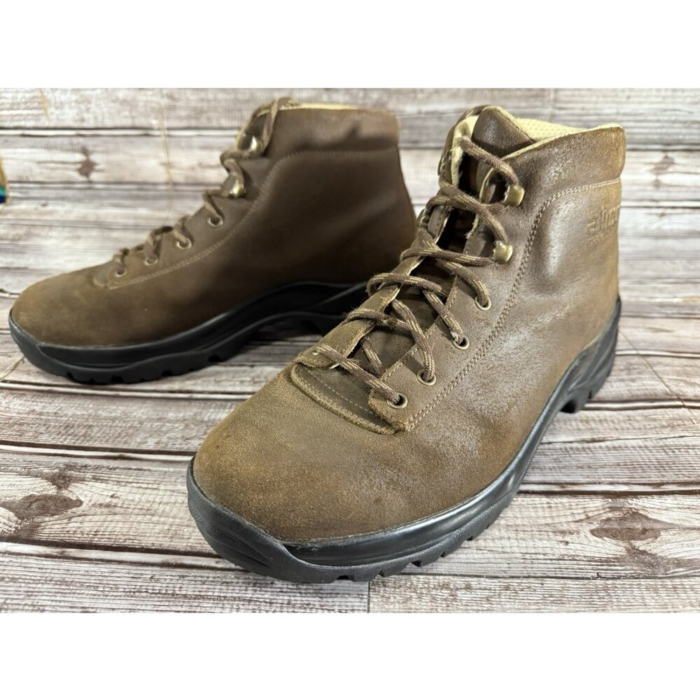 Alico Hiking Leather Lace Up Boots Size 13 M Color Brown Made In Italy